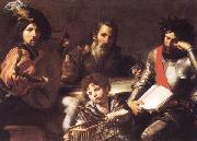 VALENTIN DE BOULOGNE The Four Ages of Man USA oil painting artist